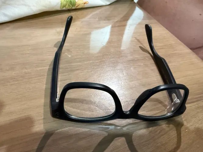 Óculos Ray-Ban Meta lente normal wayfarer preto transparente