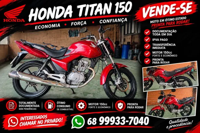 Vendo moto Titan 150 Ex