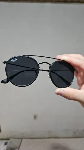 Óculos Ray-Ban Round Double Bridge Original - Usado 1 Vez