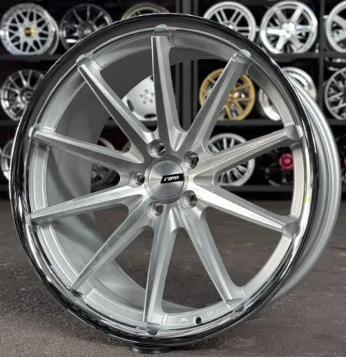 Rodas aro 20 Furação 5x112 5x114 Tala 9 e 10 borda de inox