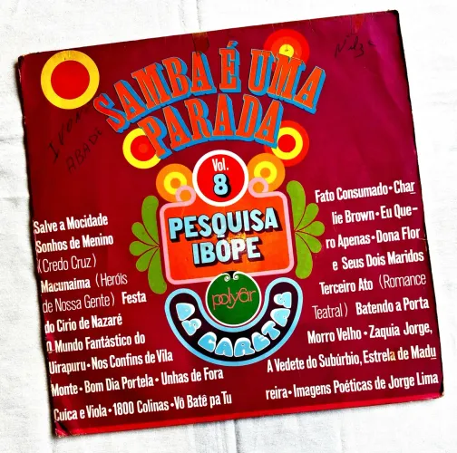 Disco de Vinil LP SAMBA É UMA PARADA! - VOLUME 8 - 1975