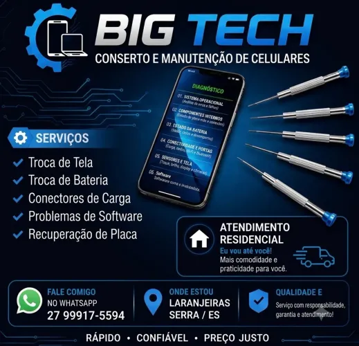 Conserto e Manutenção de Celulares