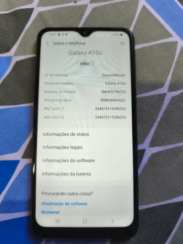 Vendo celular A10S semi-novo 
