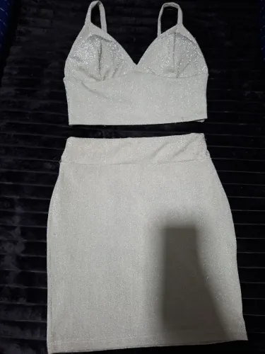 Conjunto de saia/cropped 