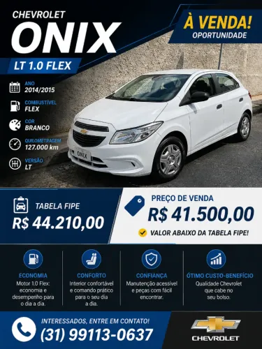 Chevrolet Onix Hatch LS 1.0 8V Flex Power Mec. 4P 2015