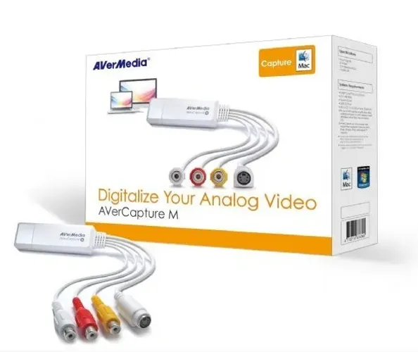 Placa de captura AVerMedia AVerCapture M C039M USB S-Video para MacOS