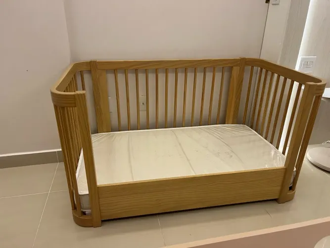 Berço Evolutivo Quater 3 em 1 + Colchão americano