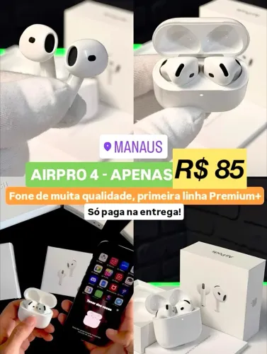 Fone Bluetooth AirPods Pro 4
