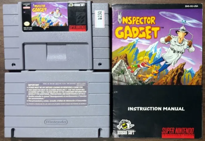 Inspector Gadget Original SNES Super Nintendo 230 Original Importado