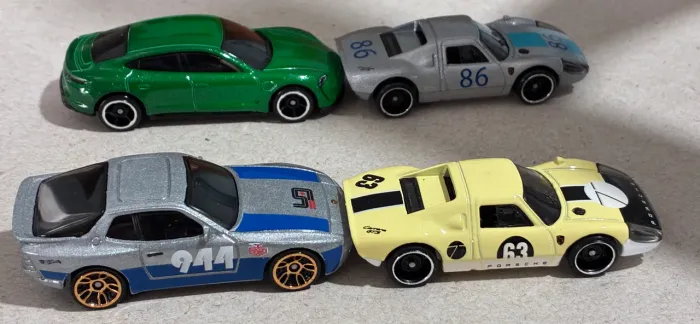 Quarteto Porsche Hot Wheels