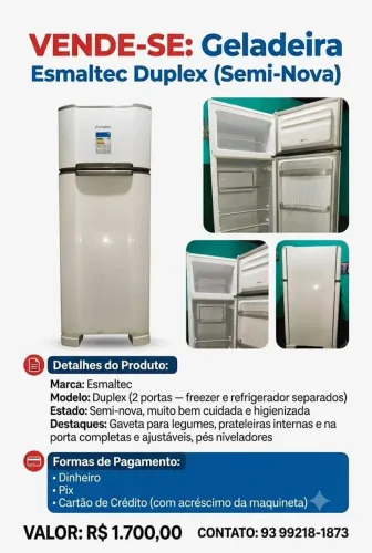 Geladeira Esmaltec