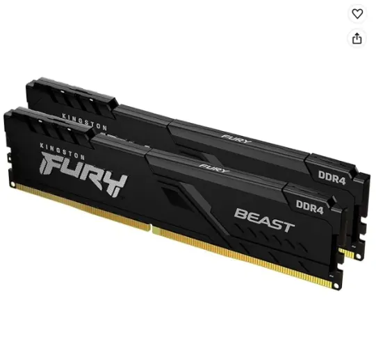 Kingston, KF432C16BBK2/16 - Kit de memórias de 16GB (2 x 8GB) DIMM DDR4 3200Mhz FURY