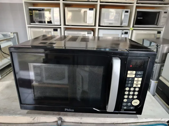 Microondas Philco 25 Litros Preto 220 Volts Ótimo Estado Garantia 3 Meses Temos Tele . 