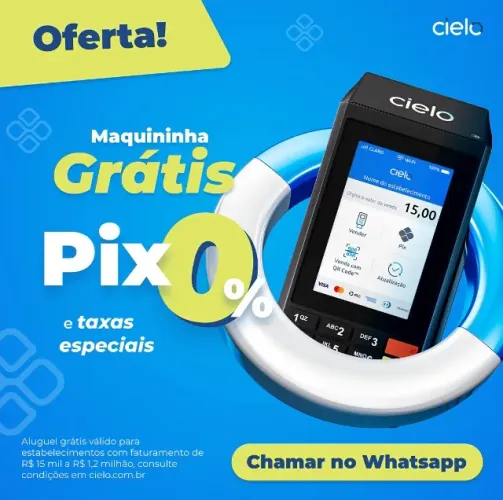 Maquininha de cartão - GRATIS! Aceite Vale Alimentação e VALE REFEIÇÃO e Suporte Local