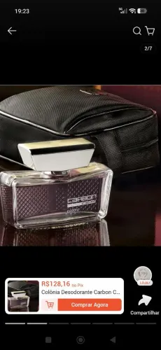 Colônia Eudora Carbon Cromo 100ml + necessaire (novo)
