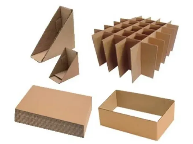 Caixas de papelão, acessórios, chapas e bobinas 