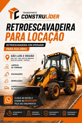 Aluguel de retroescavadeira