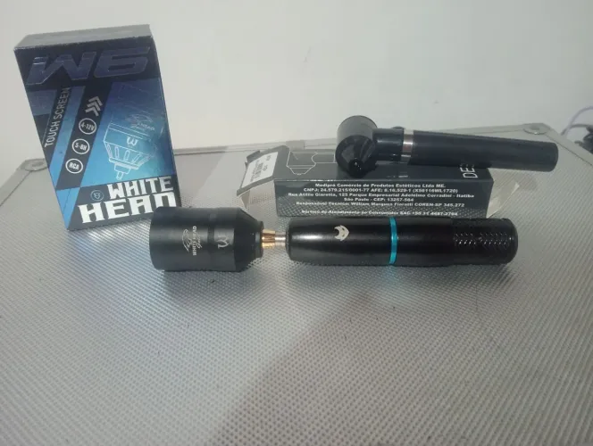 Máquina de tatuagem com kit completo