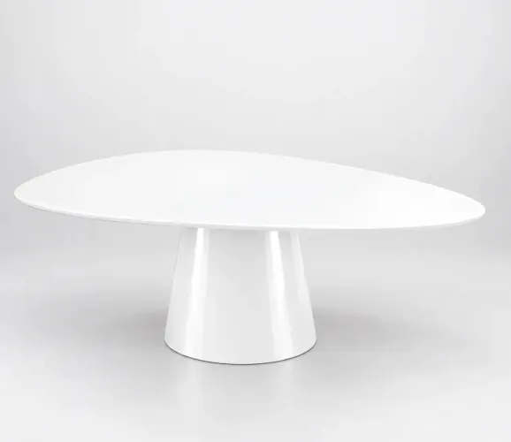 Mesa orgânica branca 