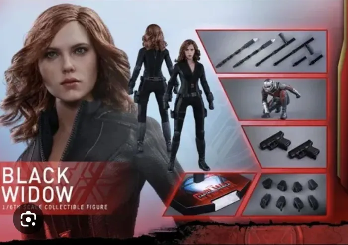 Hot toys viuva negra civil war