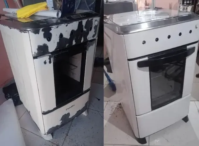 fogão 4 e 5 poucas envelopamento