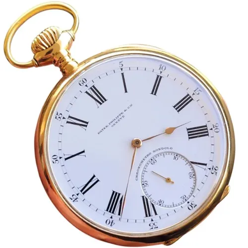Gigante Ouro 18kt Maciço Patek Philippe Gondolo Chronometer