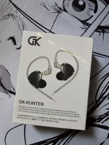 Fone de ouvido GK KUNTEN com fio microfone