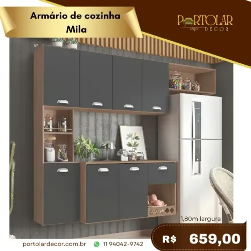 Armário de cozinha Mila, a pronta entrega 