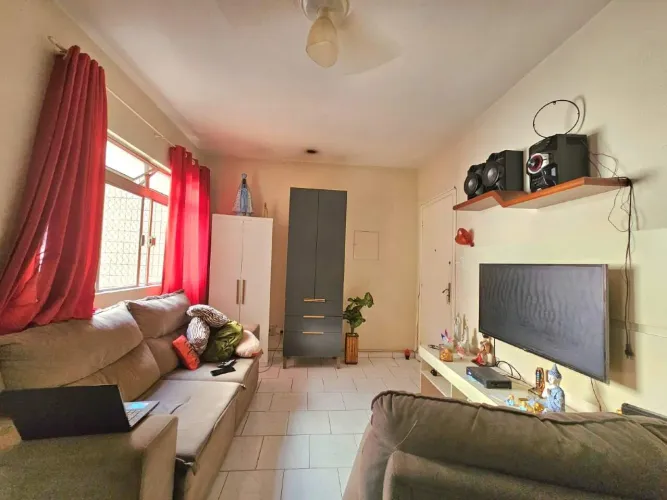Apartamento 1 Dormitório, 1 Vaga - José Menino - Santos - SP