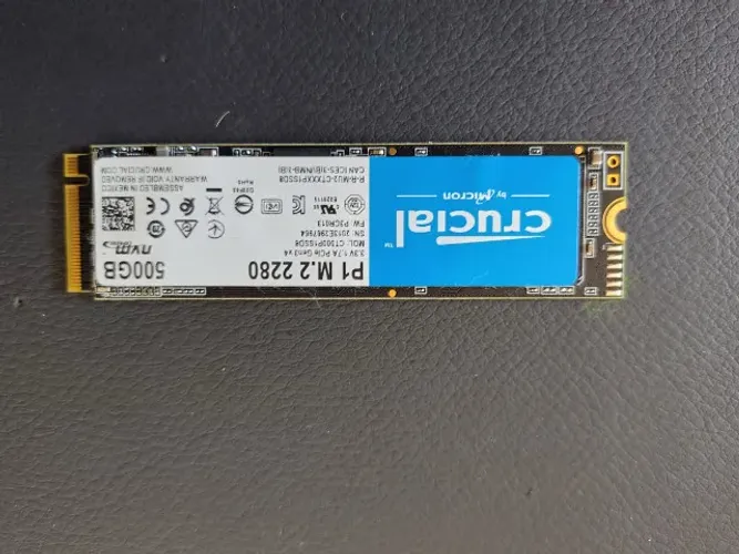 SSD Crucial NVMe P1 M.2 2280 500GB - CT500P1SSD8