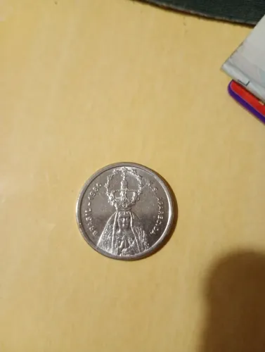 Moeda antiga Aparecida Papa 1980