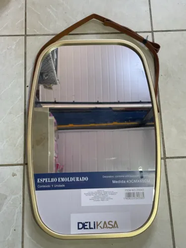 Espelho Decorativo com Alça 43x65cm 