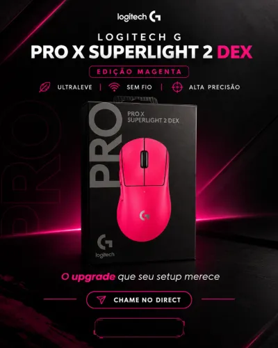 Mouse Logitech G PRO X SUPERLIGHT 2 DEX Magenta