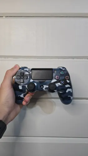 (PROMOÇÃO PARA SAIR RÁPIDO) CONTROLE PS4 AZUL CAMUFLADO FUNCIONANDO TUDO E SEM DRIFT
