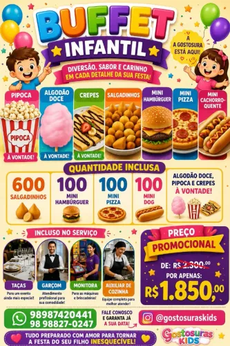 Buffet infantil completo 