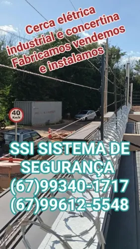Cerca elétrica industrial e concertina galvanizada na promoção 13reais o metro