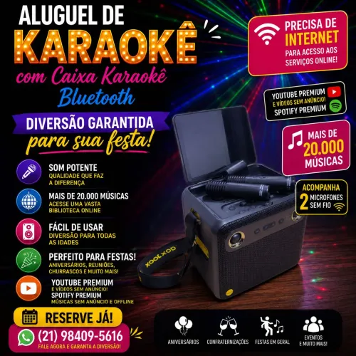 Karaokê - aluguel