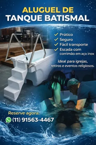 alugue de tanque batismal