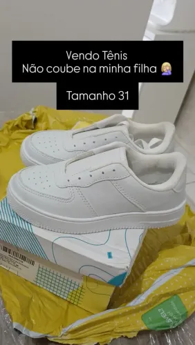 Tenis branco novo!