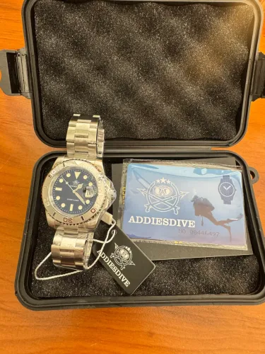 Addiesdive, 41 mm, quartz Miyota 2115, 200 m, aço 316L ?yacht master?