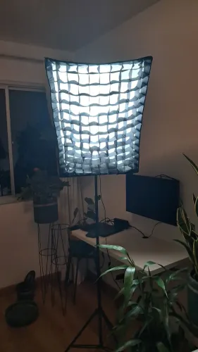 Conjunto softbox 50x70cm controle remoto 230