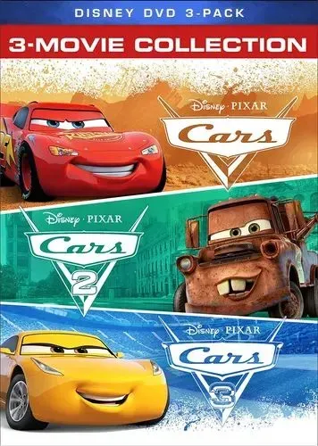 Dvd Usado Filmes Carros Disney 1, 2 e 3 com brinde DVD Grandes estórias do Mate