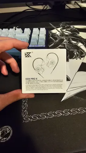 Fone KZ EDX PRO X NO MIC WHITE - LACRADO