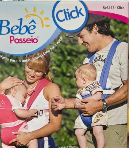 Vendo Canguru Bebê Passeio Click - Cor: Marinho