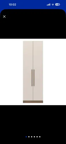 Guarda roupa  Modulado Bartira Lugano com 2 Portas 2 Gavetas- Avelã/Capuccino