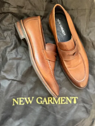 Sapato Mocassim Couro Legítimo New Garment (usado Uma Noite)