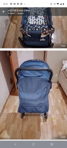 Vendo um carrinho de bebê semi novo