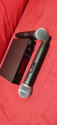 MICROFONE SHURE QXD24 2 BASTÕES