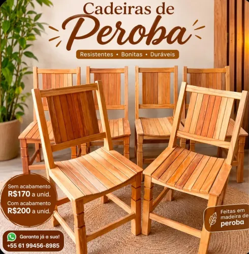 Cadeiras Peroba rosa
