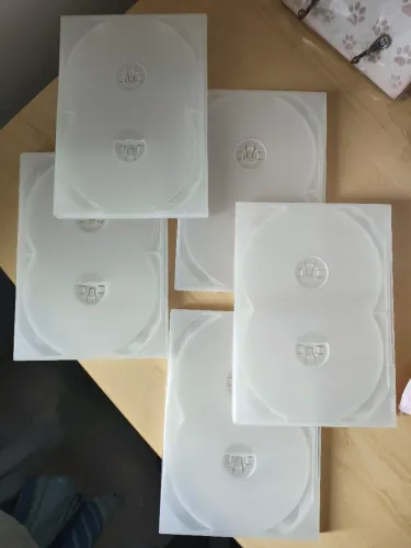 5 Estojos Box DVD Quádruplo NOVO 